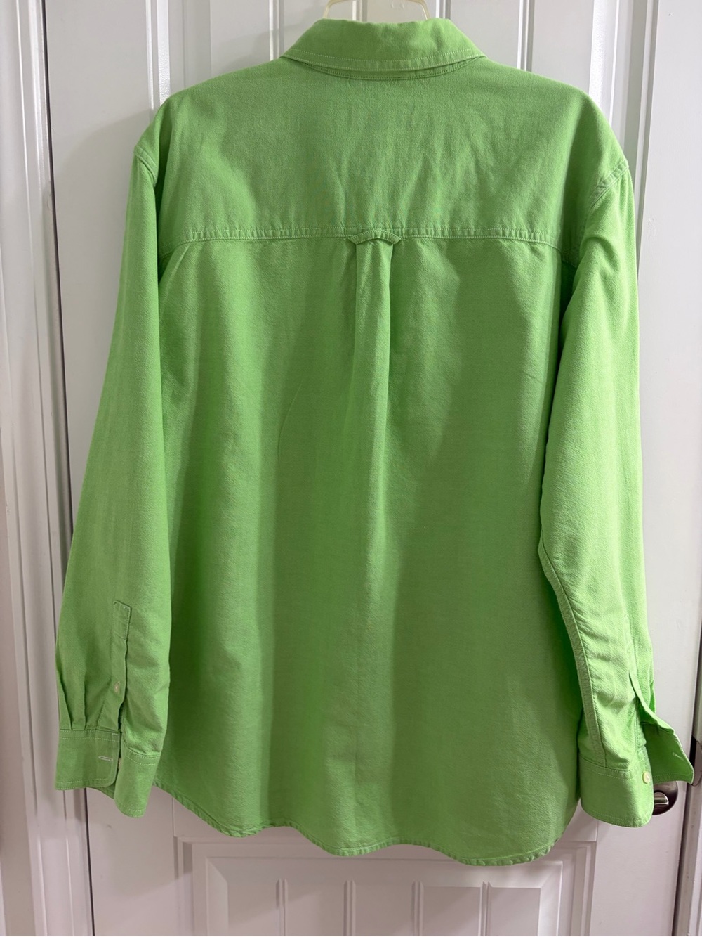 Chaps Men's Button-Down Shirt in Bright Green Sz XL Preppy Casual - Picture 5 of 8